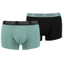 Herren-Boxershorts Puma Basic Trunk 2P grün green