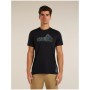 Herren-Funktionsshirt Icebreaker Merino Blend 125 Cool-Lite™ Sphere SS Tee Beta schwarz BLACK