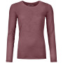 Damen-T-Shirt Ortovox 185 Merino Tangram Ls W rosa mountain rose