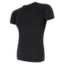 Herren-Funktionsshirt Sensor Merino Air kr.r. schwarz Black