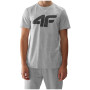 Herren-T-Shirt 4F Tshirt M1155 hellgrau Cold Light Grey Melange
