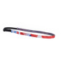 Stirnband Bjež stylová 10 mm weiß/rot
