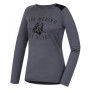 Damen-Funktionsshirt Husky Merino 100 dl. rukáv Puppy grau Grey