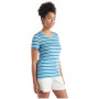 Damen-T-Shirt Icebreaker Women Wave SS Tee Stripe 2023