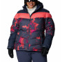Damen-Winterjacke Columbia Abbott Peak Insulated Jacket blau/rosa Nocturnal Lookup, Nocturnal, Neon Sun