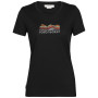 Damen-T-Shirt Icebreaker Tech Lite II SS Tee Mountain Geology schwarz black