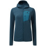 Damen-Sweatshirt Mountain Equipment Lumiko Hooded W's Jacket hellblau MeMajolica/AltoBlue