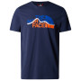 Herren-T-Shirt The North Face Mountain Line Tee - Eu dunkelblau SUMMIT NAVY/POWER ORANG