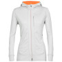 Damen Funktions-Sweatshirt Icebreaker Quantum III LS Zip Hoodie hellgrau ether/flash