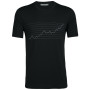 Herren-T-Shirt Icebreaker SS Crewe Global Heat Index schwarz Black