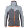 Herren-Sweatshirt Salewa Solid Logo Dry M FZ HDY grau PremiumNavyMelange/