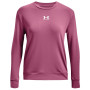 Damen-Sweatshirt Under Armour Rival Terry Crew 2024 rosa Pace Pink/White