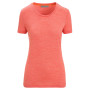 Damen-T-Shirt Icebreaker Women Sphere II SS Tee orange Vibrant Earth Heather