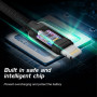 Lade- und Datenkabel Swissten Textile USB / Lightning 3 m