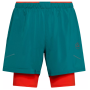 Herrenshorts La Sportiva Trail Bite Short M blau/rot Everglade/Cherry Tomato