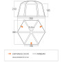 Aufblaszelt Vango AirHub Hex