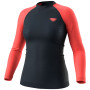 Damen-Funktionsshirt Dynafit Tour Light Merino W L/S Tee schwarz/orange hot coral/3010