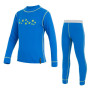 Kinderset Sensor Double Face triko+spodky vločk blau Blue