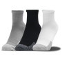 Socken Under Armour Heatgear Quarter 3pk grau Steel / White / White