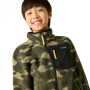 Kinder-Funktions-Sweatshirt Regatta Junior Frankie Warm Fleece Bark Green Camo