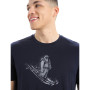 Herren-T-Shirt Icebreaker Tech Lite II SS Tee Skiing Yeti