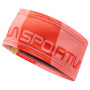 Stirnband La Sportiva Diagonal Headband 2023 rot/weiß Flamingo/Cherry Tomato