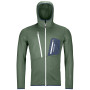 Herren-Sweatshirt Ortovox Fleece Grid Hoody M 2023 grün GreenForest