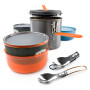 Geschirrset GSI Outdoors Halulite Dualist orange/grau