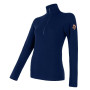 Damen-Funktionsshirt Sensor Merino Extreme zip dunkelblau