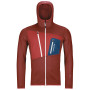 Herren-Sweatshirt Ortovox Fleece Grid Hoody M 2023 rot/orange clay orange