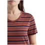 Damen-T-Shirt Icebreaker Women Wave SS Tee Stripe 2023