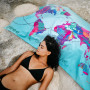 Schnelltrocknendes Handtuch Towee Travel The World 80x160 cm