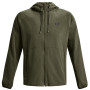 Herren-Frühjahrsjacke Under Armour Stretch Woven Windbreaker dunkelgrün MarineODGreen/Black