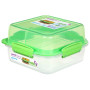 Lebensmittelbox Sistema Lunch Stack To Go Square 1,24l grün