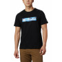 Herren-T-Shirt Columbia M Rapid Ridge Graphic Tee schwarz/blau BlackWhiteFramedFloral