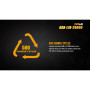 Wiederaufladbare Batterien Fenix 18650 2600 mAh USB Li-ion