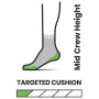 Damensocken Smartwool W Run Targeted Cushion Mid Crew