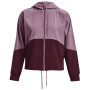 Damenjacke Under Armour Woven FZ Jacket lila Misty Purple / / Dark Maroon