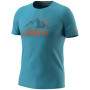Herren-Funktionsshirt Dynafit Transalper Graphic S/S Tee M blau/dunkelgrau storm blue/4490