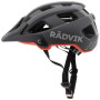 Fahrradhelm Radvik Slag schwarz/rot Tangarine Tango/Phantom/White