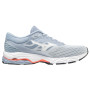 Damen Laufschuhe Mizuno Wave Prodigy 3 grau Heather/White/Neon Flame