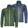 Herrenjacke Ortovox Swisswool Piz Boval Jacket M grün/blau GreenForest