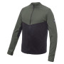 Herren-Sweatshirt Sensor Coolmax Thermo Celozip schwarz/grün Černá/OliveGreen