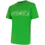 Herren-T-Shirt Sensor Merino Wool PT GPS grün Green