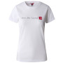 Damen-T-Shirt The North Face W S/S Neverstopexploring Tee weiß/schwarz TNF WHITE
