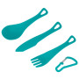 Besteckset Sea to Summit Delta Cutlery Set blau Pacific Blue