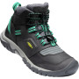 Kinderschuhe Keen Ridge Flex Mid Wp Children schwarz/grün Magnet/Greenlake