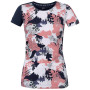 Damen-T-Shirt Rafiki Karin weiß/rosa/blau Asante
