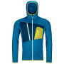 Herren-Sweatshirt Ortovox Fleece Grid Hoody M 2023 hellblau Heritage Blue