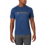 Herren-T-Shirt Columbia Zero Rules Graphic dunkelblau CarbonCscTopoLines